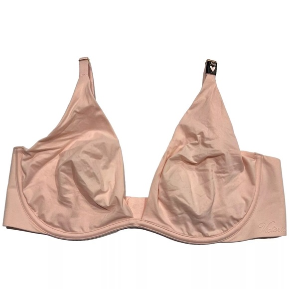 NWT VICTORIA SECRET Incredible Plunge Bra 36D Pink Unlined Underwired - Picture 1 of 11
